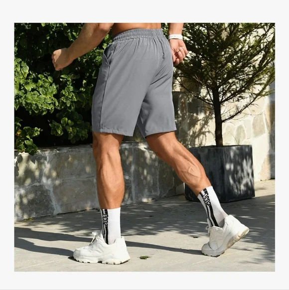 AIYINO Athletic Shorts for Men with Pockets and Elastic Waist - Picture 2 of 4